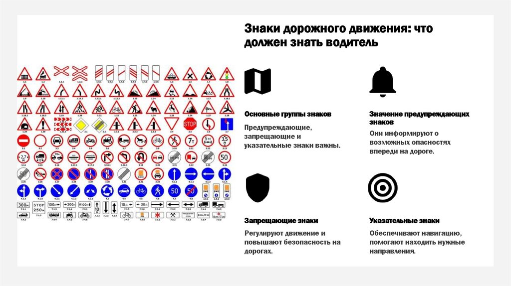 Знаки дорожного движения: что должен знать водитель