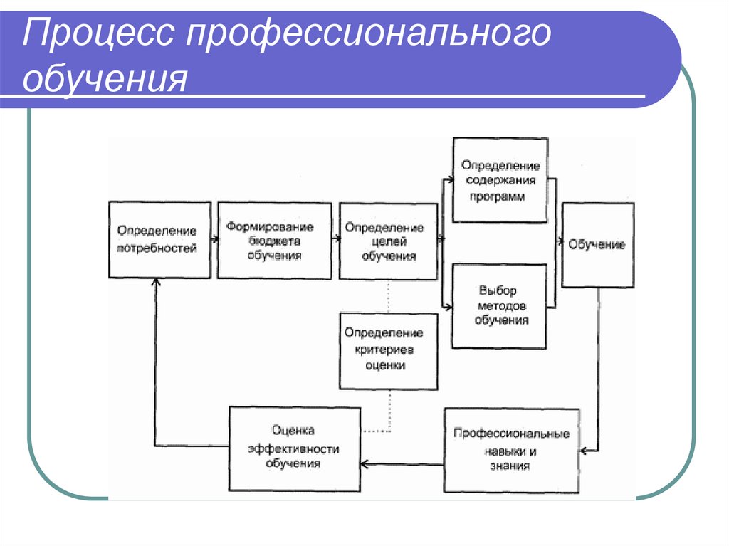 Процесс профессионального обучения