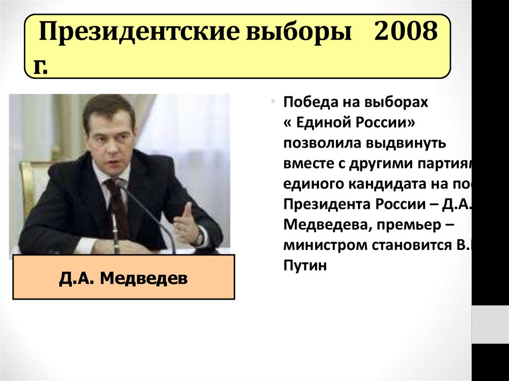 Президентские выборы 2008 г.