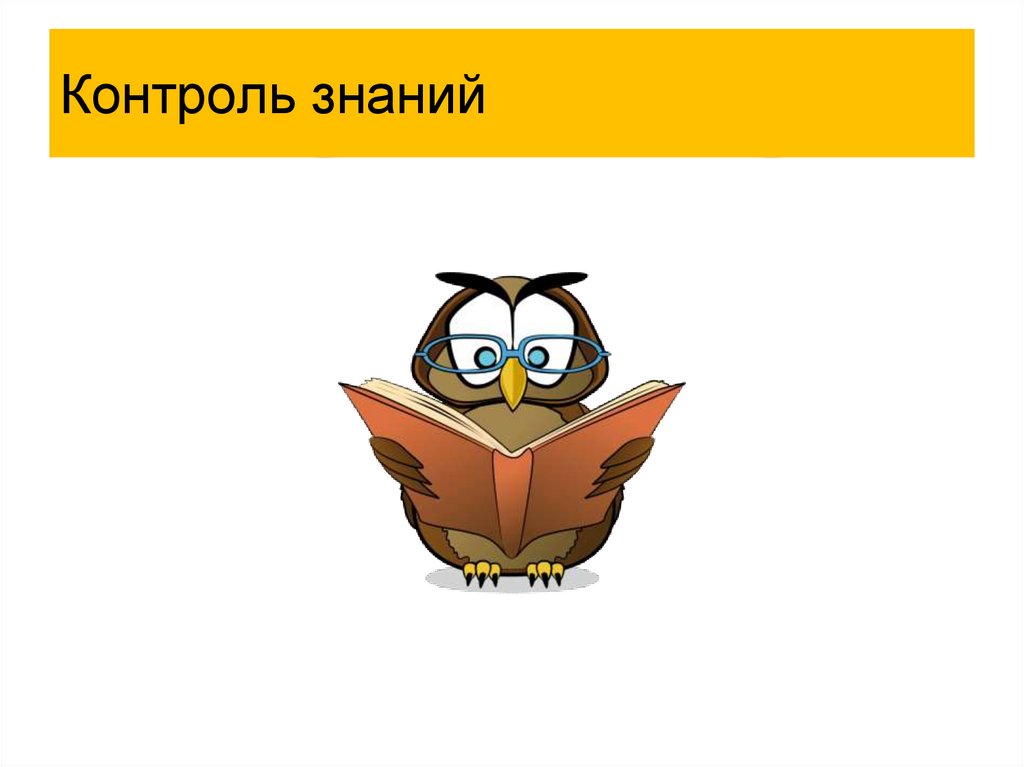 Контроль знаний