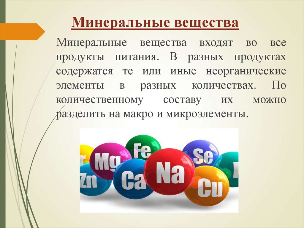 Минеральные вещества