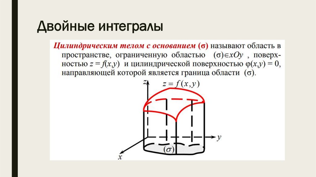 Двойные интегралы