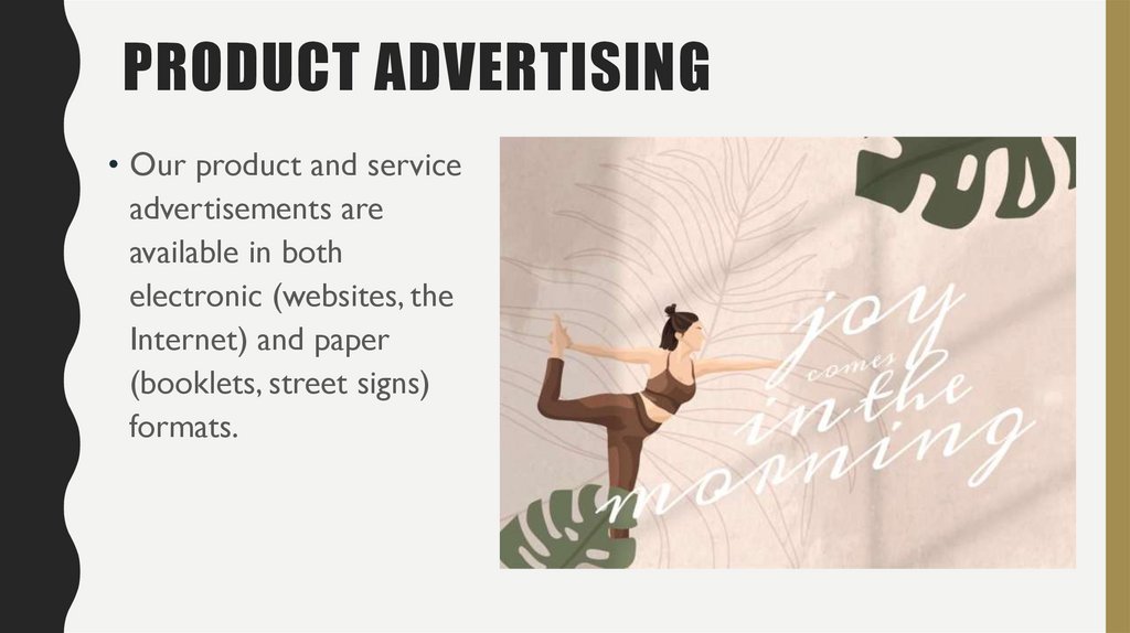 product advertising