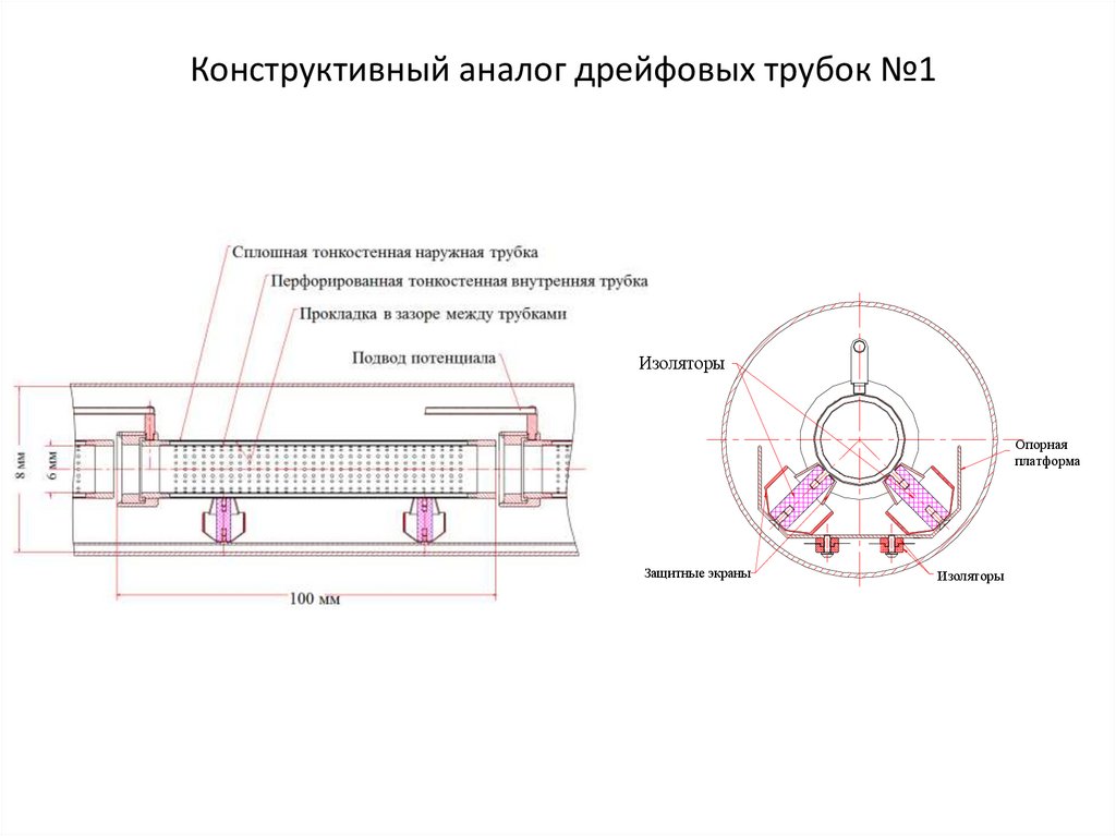 Конструктивный аналог дрейфовых трубок №1
