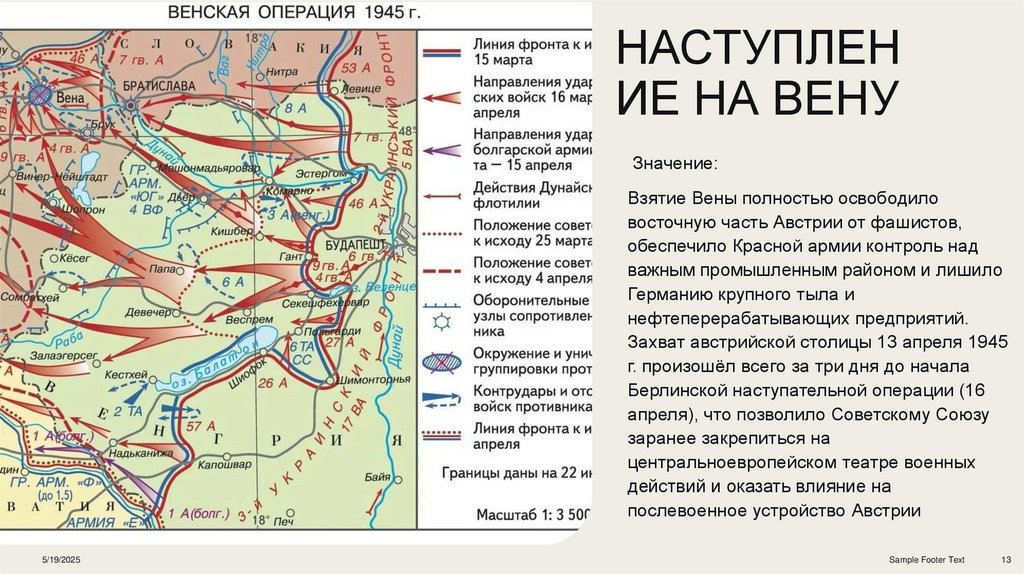 Наступление на вену