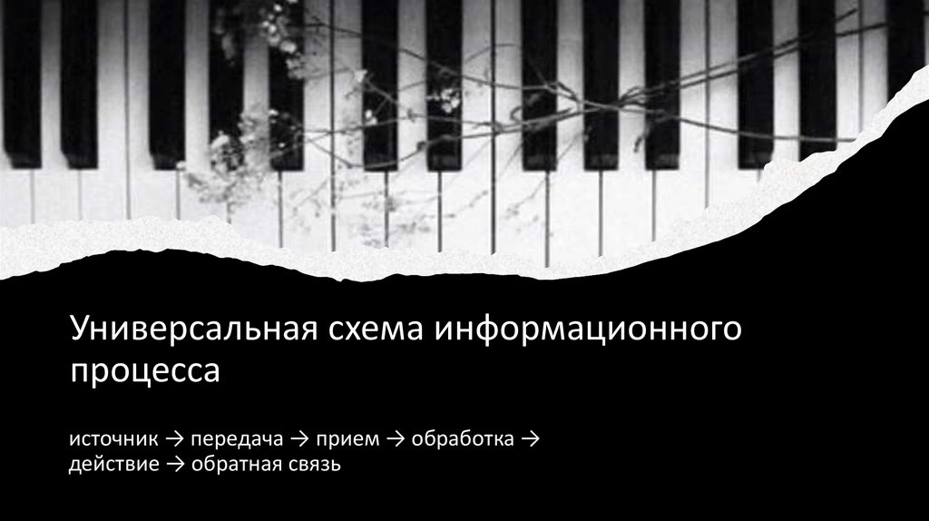 Универсальная схема информационного процесса