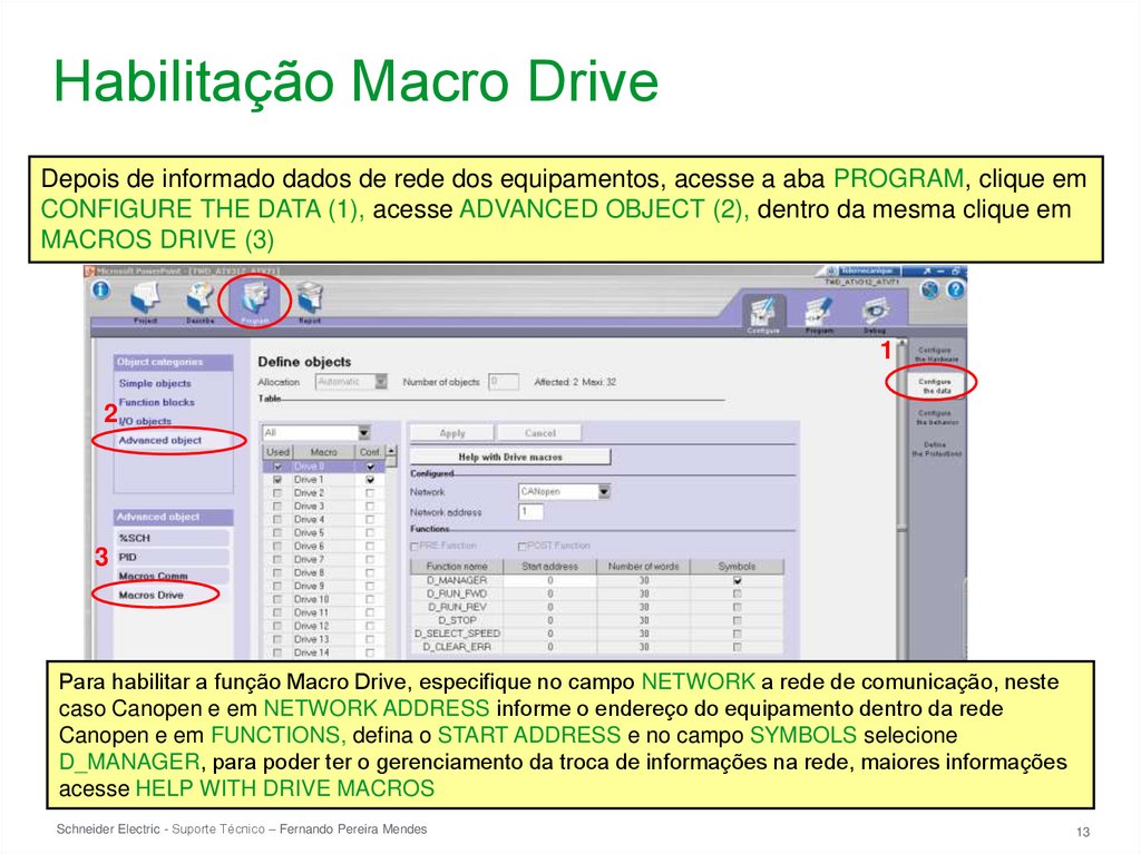 Habilitação Macro Drive