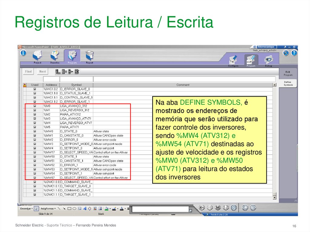 Registros de Leitura / Escrita