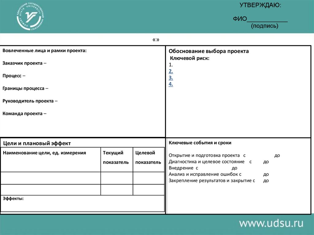 УТВЕРЖДАЮ: ФИО____________ (подпись)