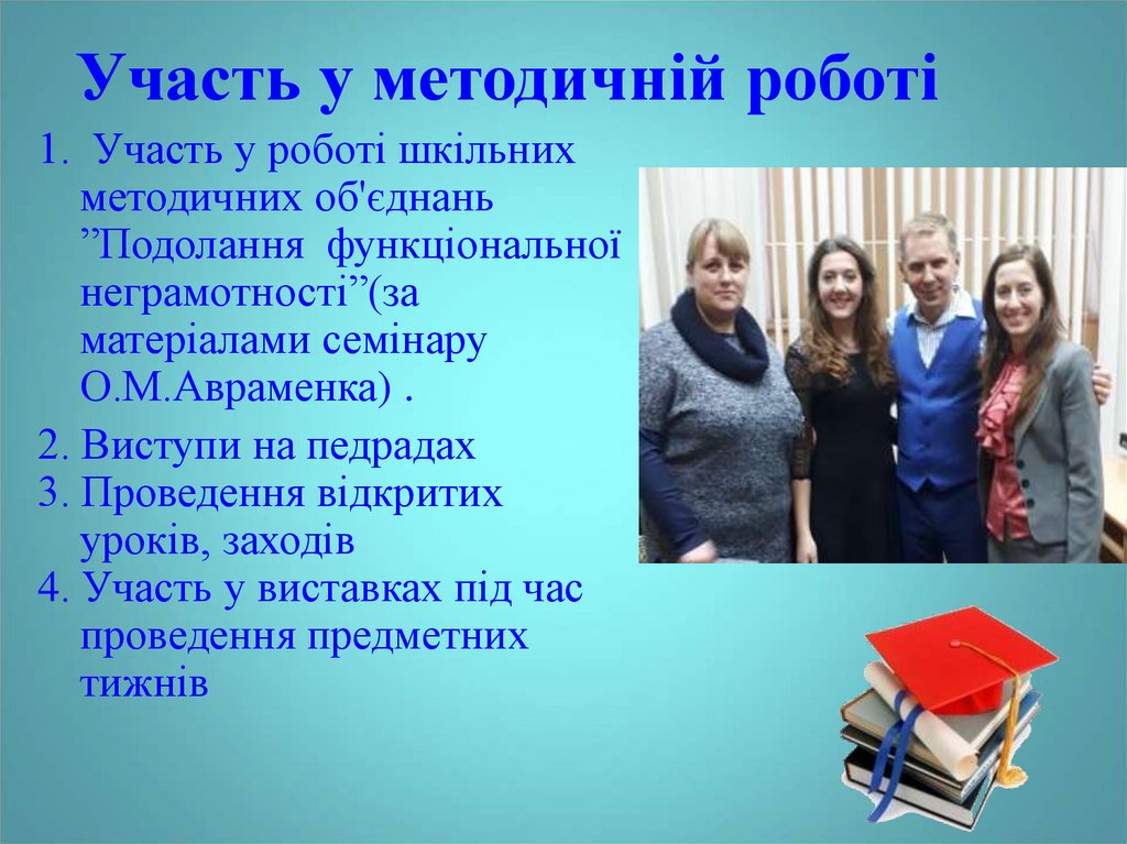 Участь у методичній роботі