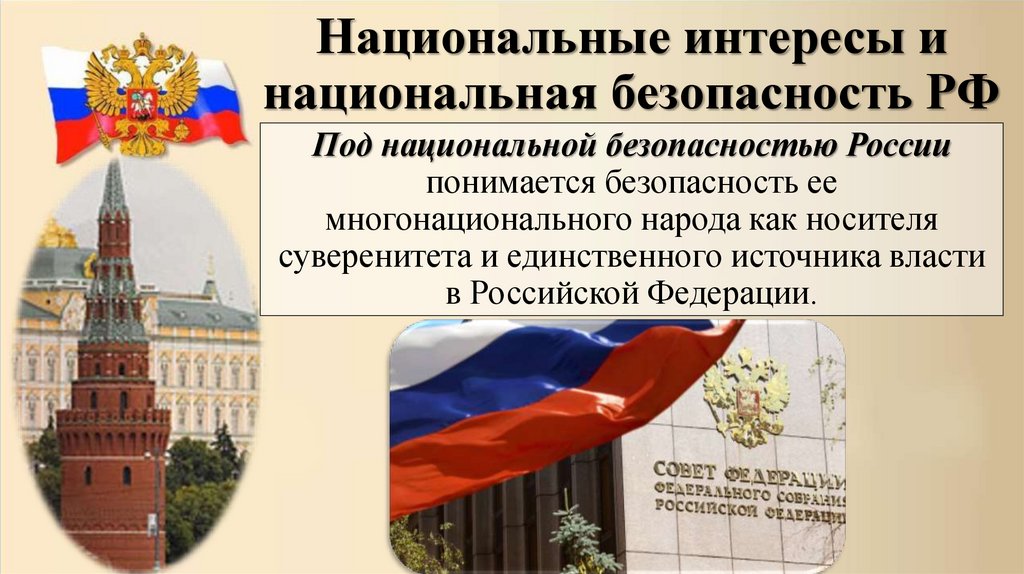 Национальные интересы и национальная безопасность РФ