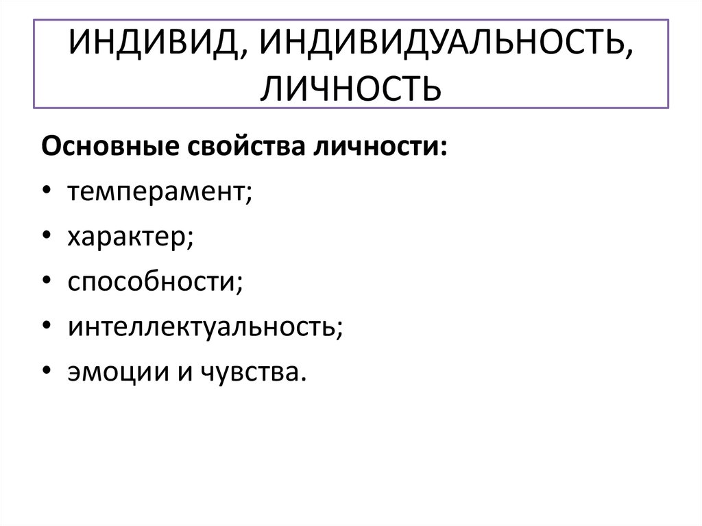 ИНДИВИД, ИНДИВИДУАЛЬНОСТЬ, ЛИЧНОСТЬ