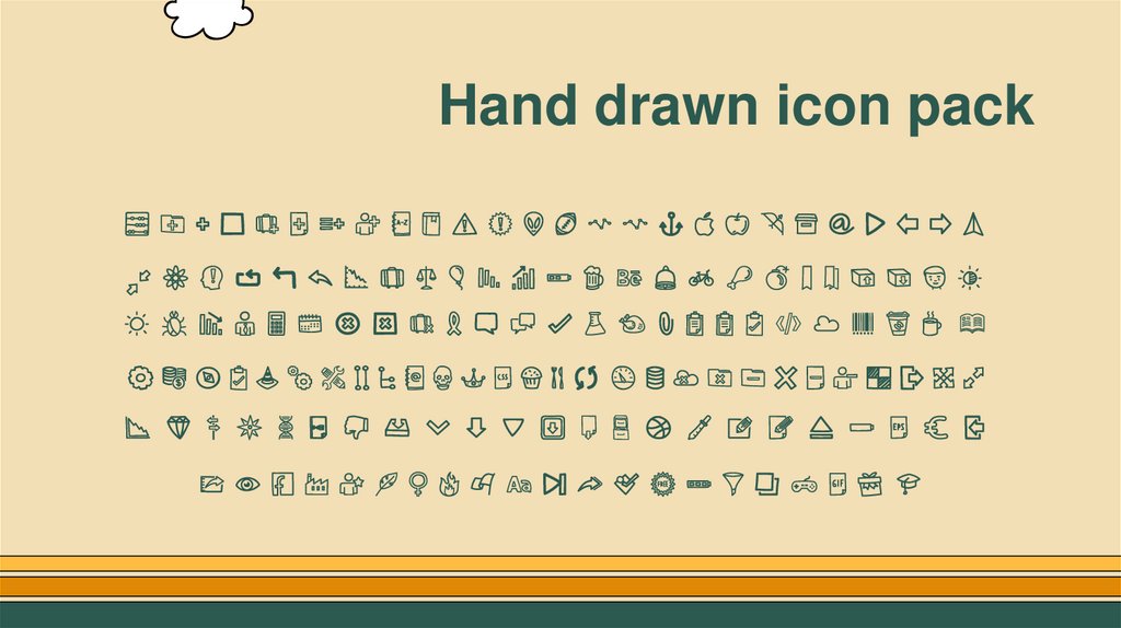 Hand drawn icon pack