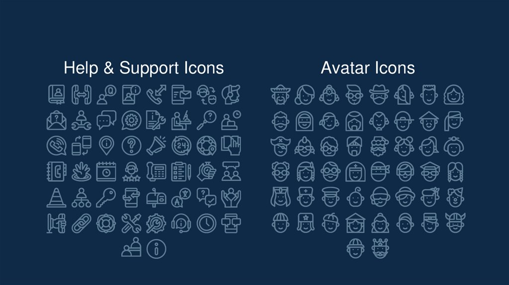 Help & Support Icons