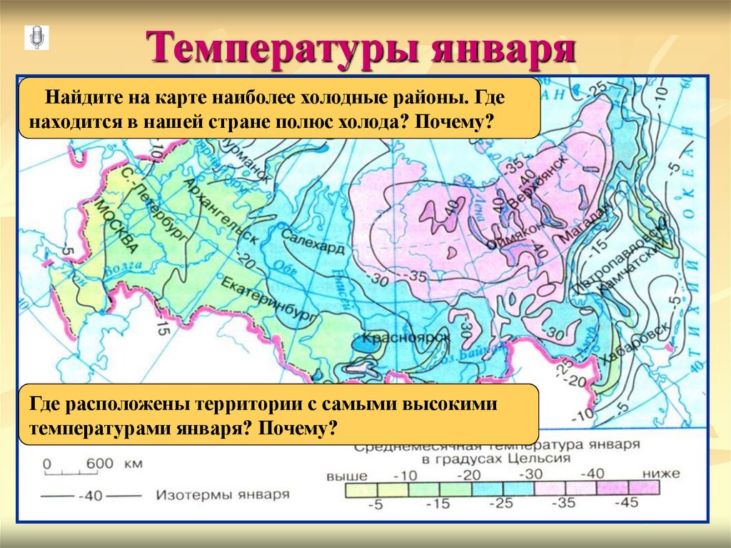 Температуры января