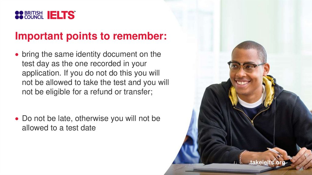 Important points to remember: