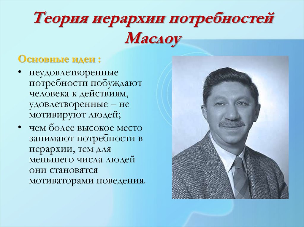 Теория иерархии потребностей Маслоу