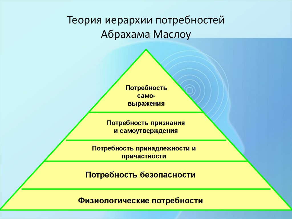 Теория иерархии потребностей Абрахама Маслоу