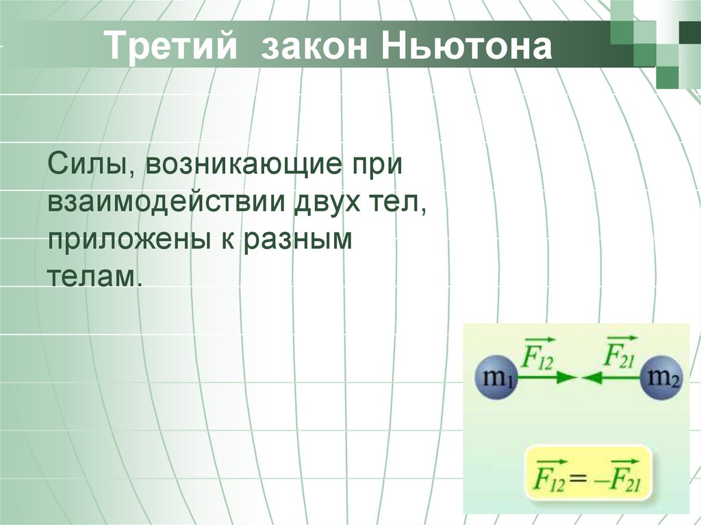 Третий закон Ньютона