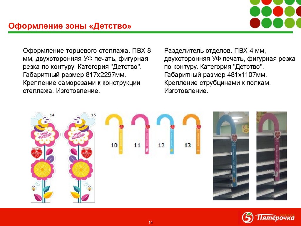 Оформление зоны «Детство»