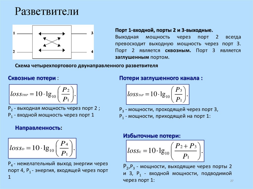 Разветвители