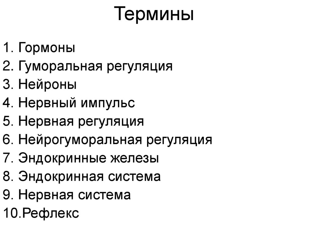 Термины