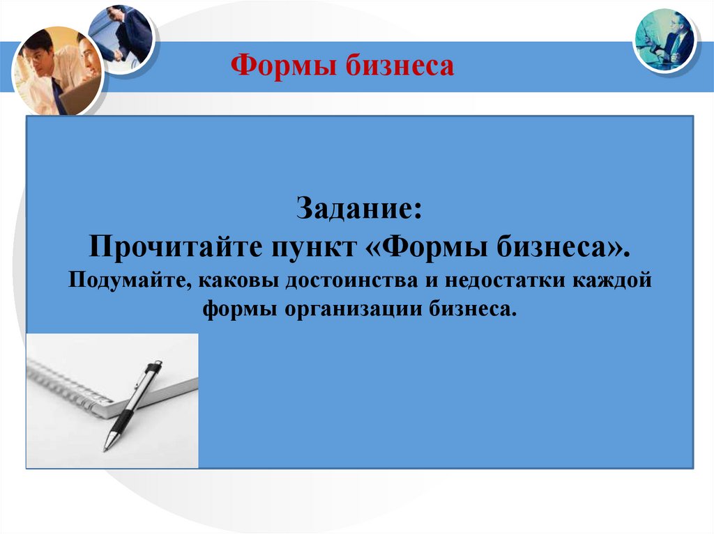 Формы бизнеса