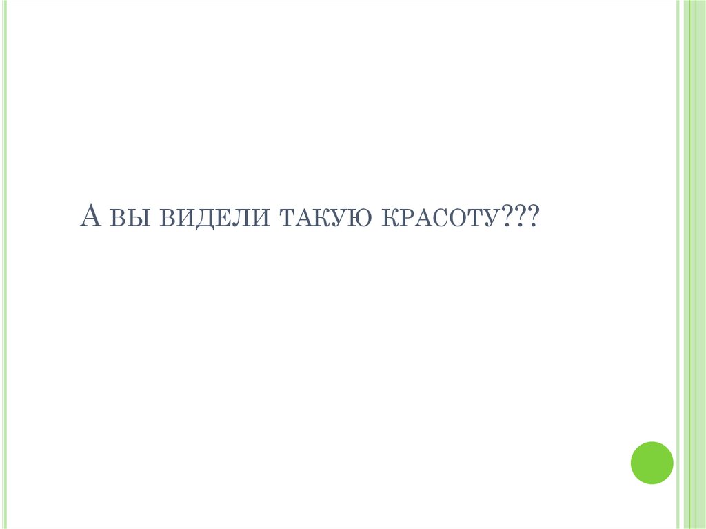 А вы видели такую красоту???
