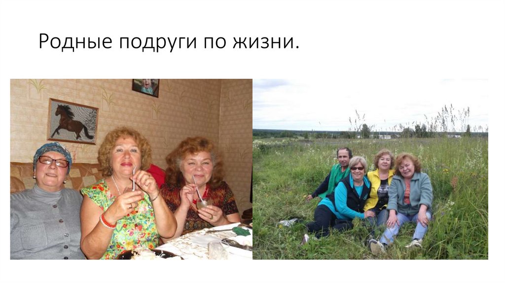 Родные подруги по жизни.