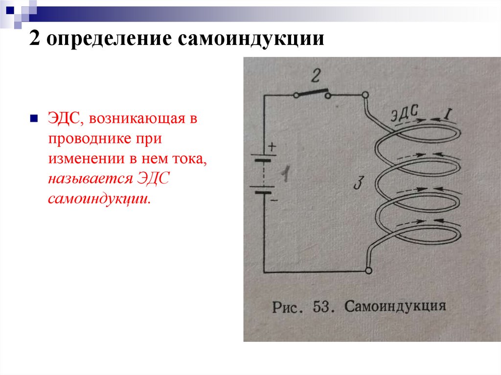 2 определение самоиндукции