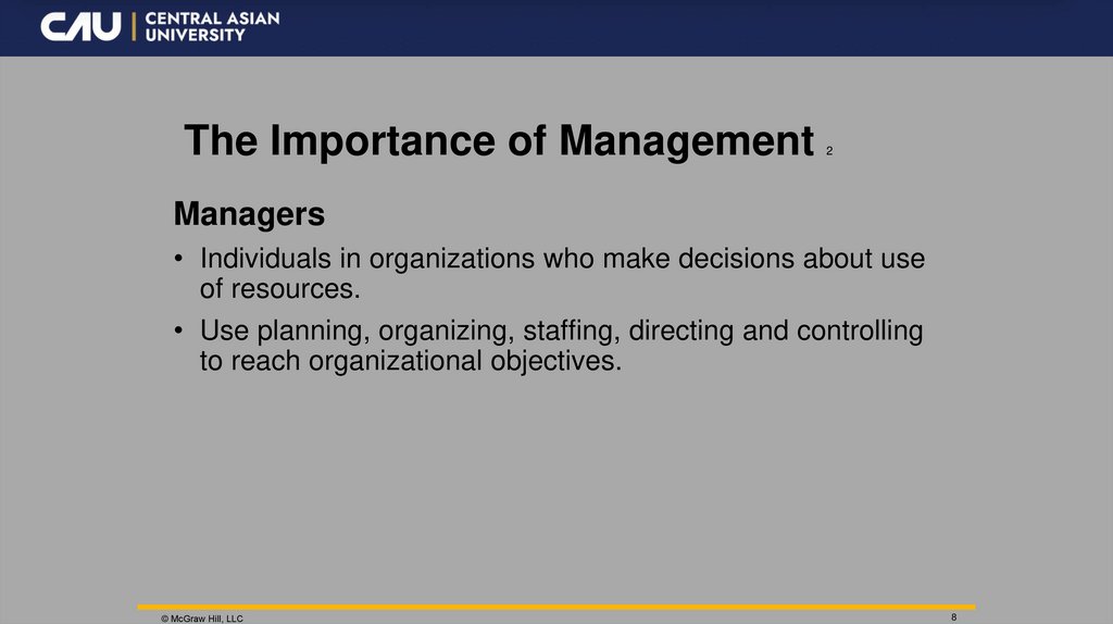 The Importance of Management 2