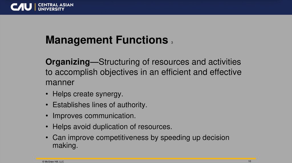 Management Functions 3
