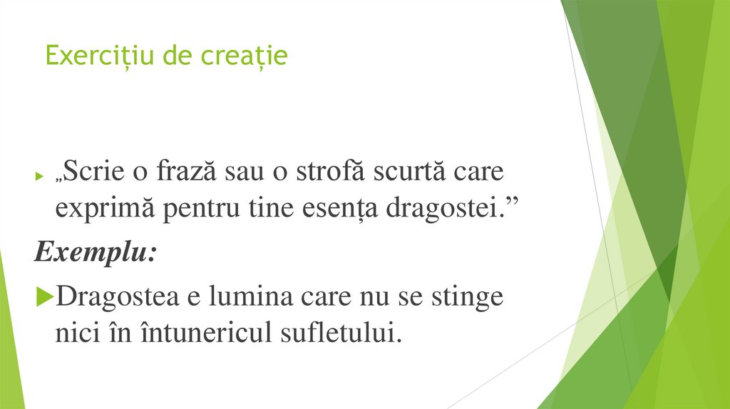 Exercițiu de creație