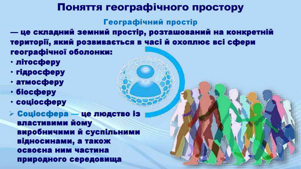 Поняття географічного простору