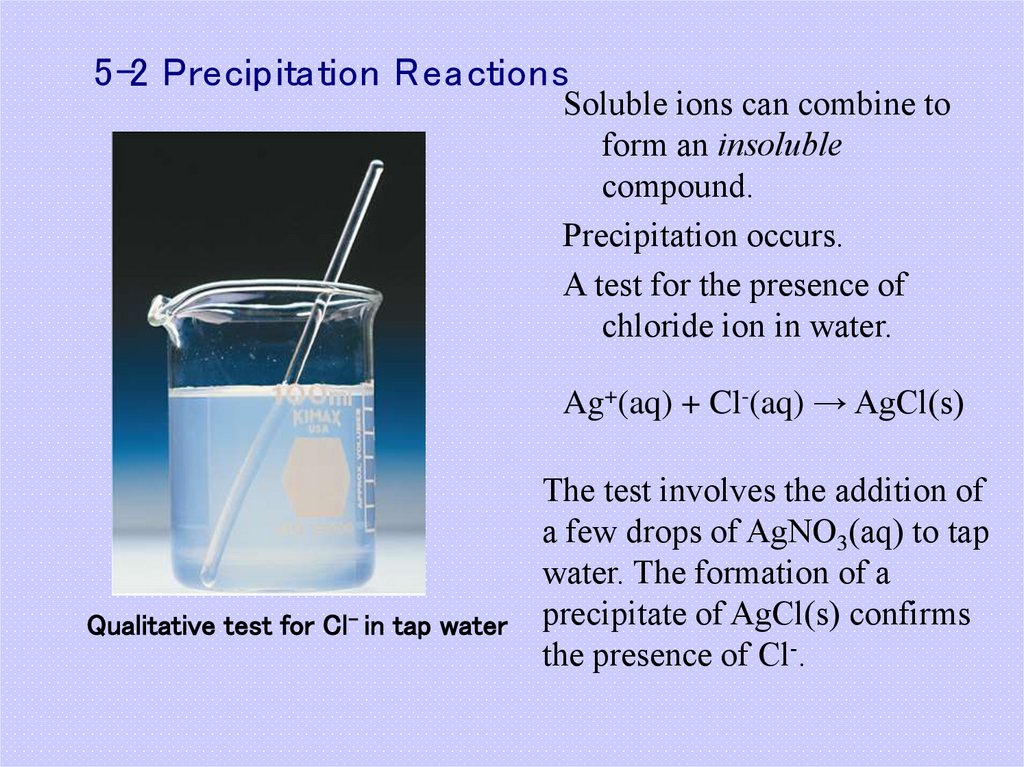 5-2 Precipitation Reactions