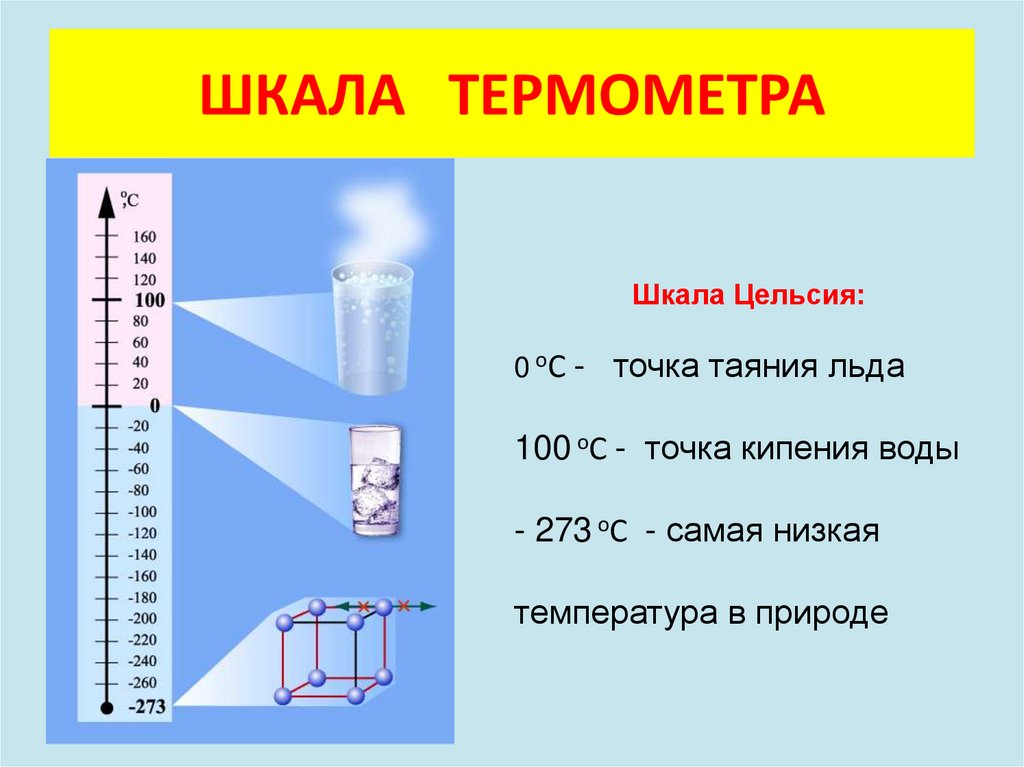 ШКАЛА ТЕРМОМЕТРА