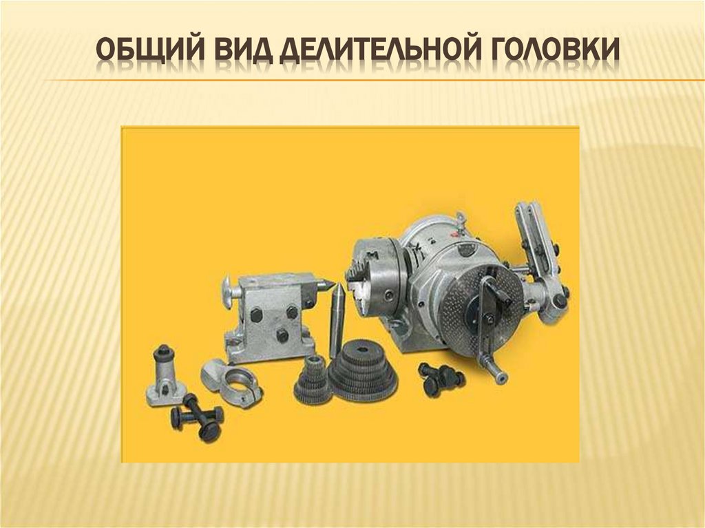 Общий вид делительной головки