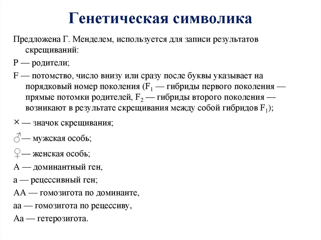 Генетическая символика