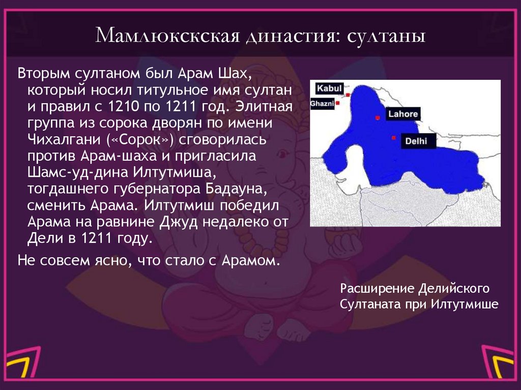 Мамлюкскская династия: султаны