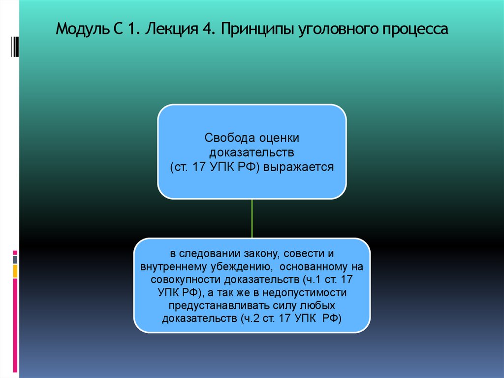 Модуль С 1. Лекция 4. Принципы уголовного процесса