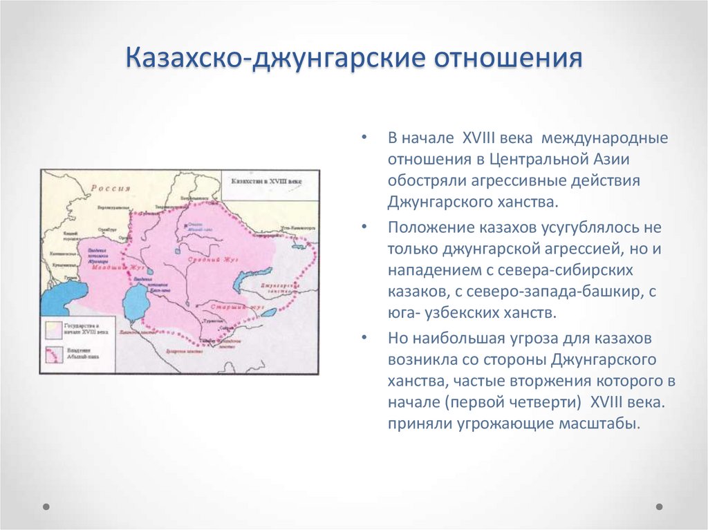 Казахско-джунгарские отношения