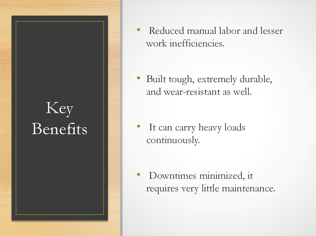 Key Benefits