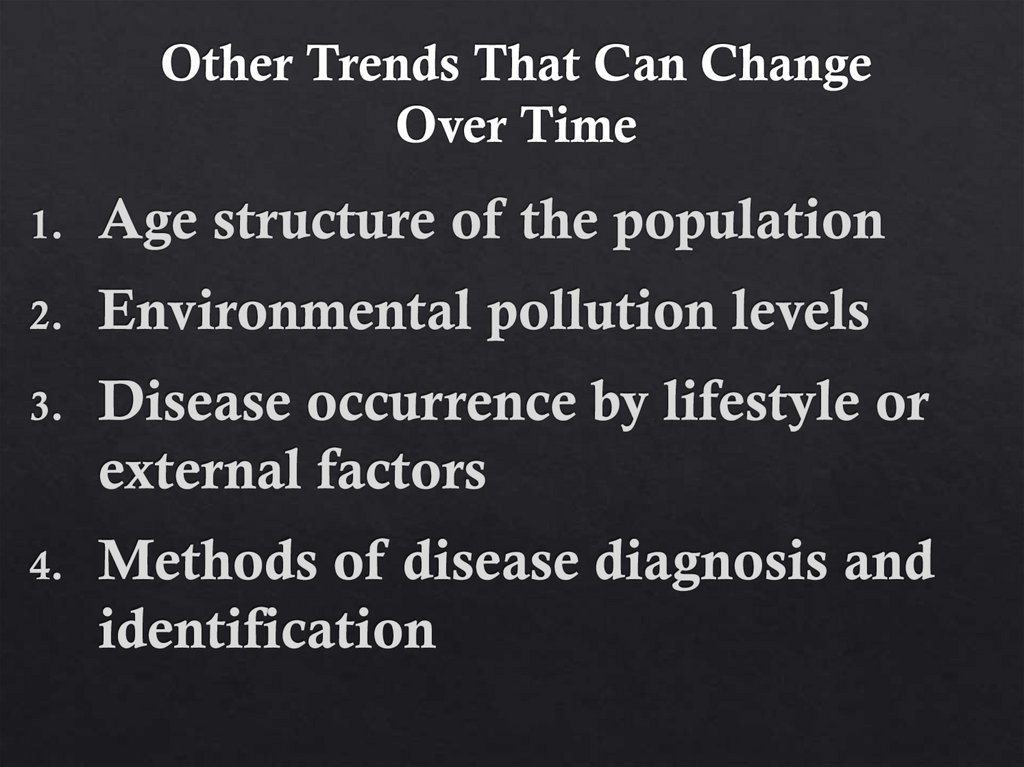 Other Trends That Can Change Over Time