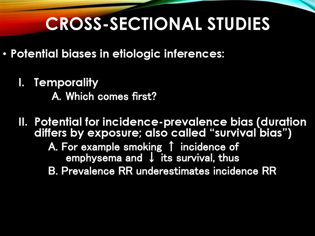 Cross-sectional studies