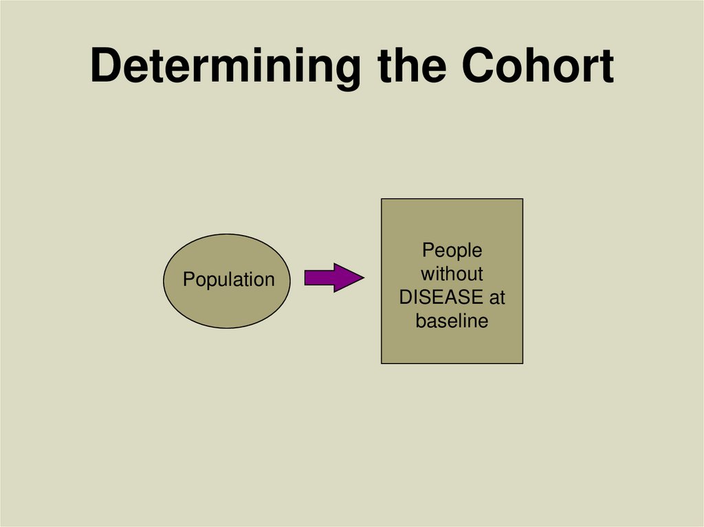 Determining the Cohort