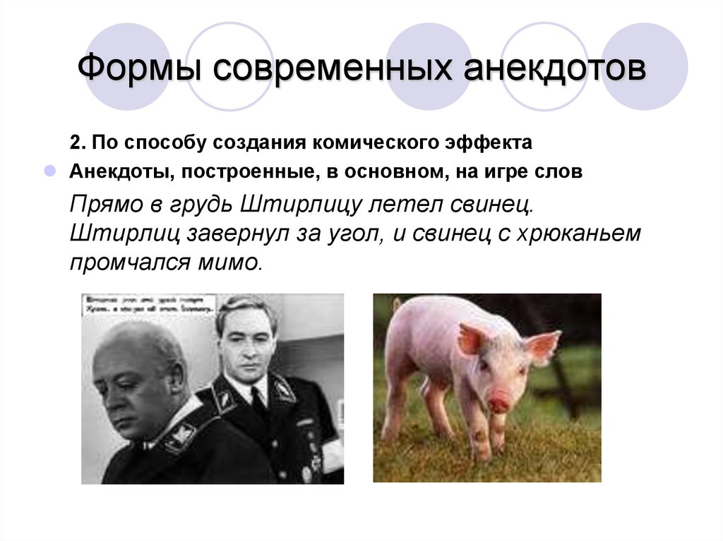 Формы современных анекдотов