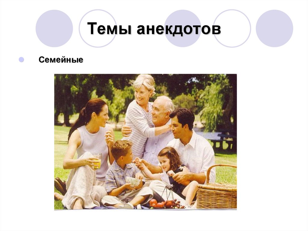 Темы анекдотов