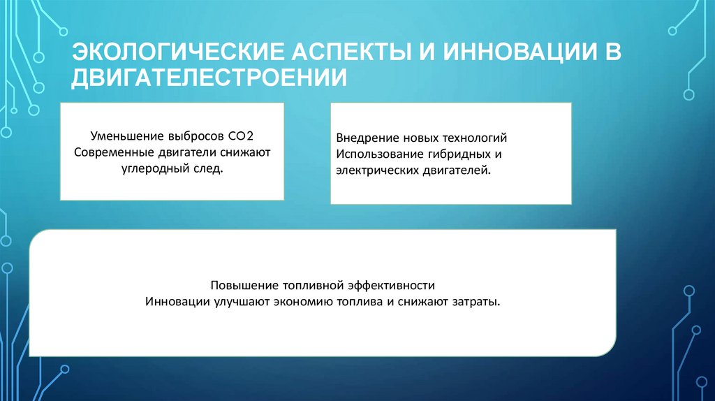 Экологические аспекты и инновации в двигателестроении