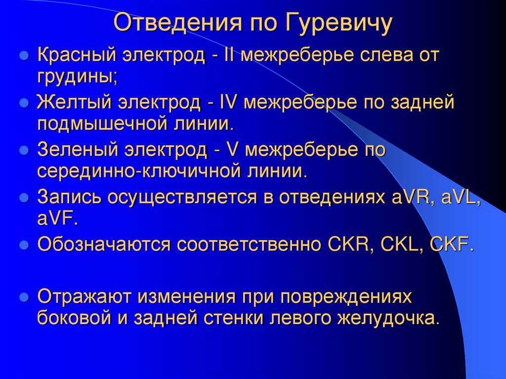 Отведения по Гуревичу