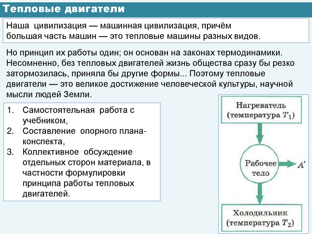Тепловые двигатели